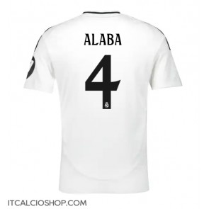 Real Madrid David Alaba #4 Prima Maglia 2024-25 Manica Corta